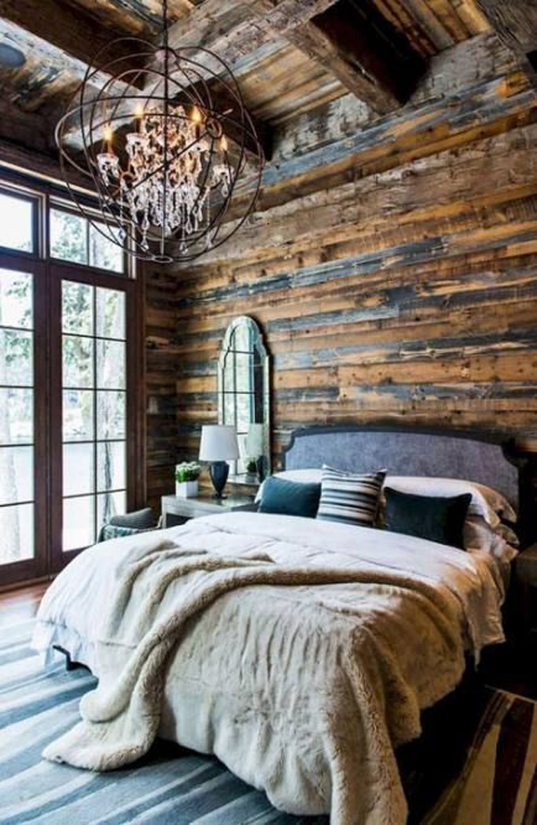 rustic-wooden-bedroom-design-for-cabin