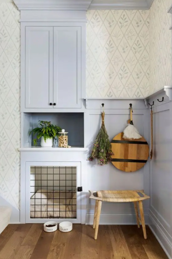 built-in-dog-crates-in-the-kitchen