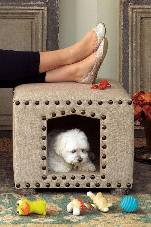 built-in-dog-crates-into-furniture