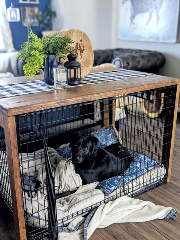 rustic-dog-crates-table