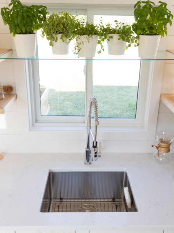 tiny-kitchen-sink-with-indoor-plants