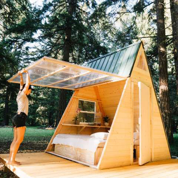 cozy-A-Frame-play-house-with-beds