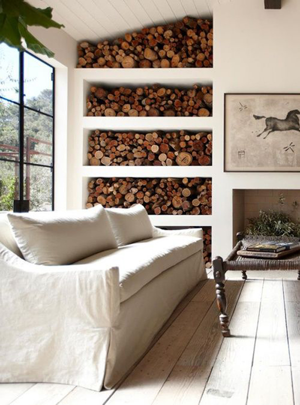 20 Creative Ways To Store Firewood Into Your Interior HomeMydesign