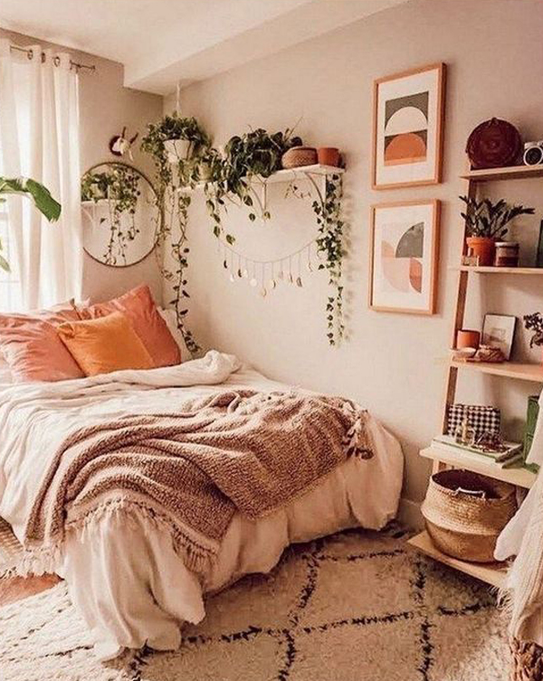 scandinavian-style-bedroom-with-natural-vines