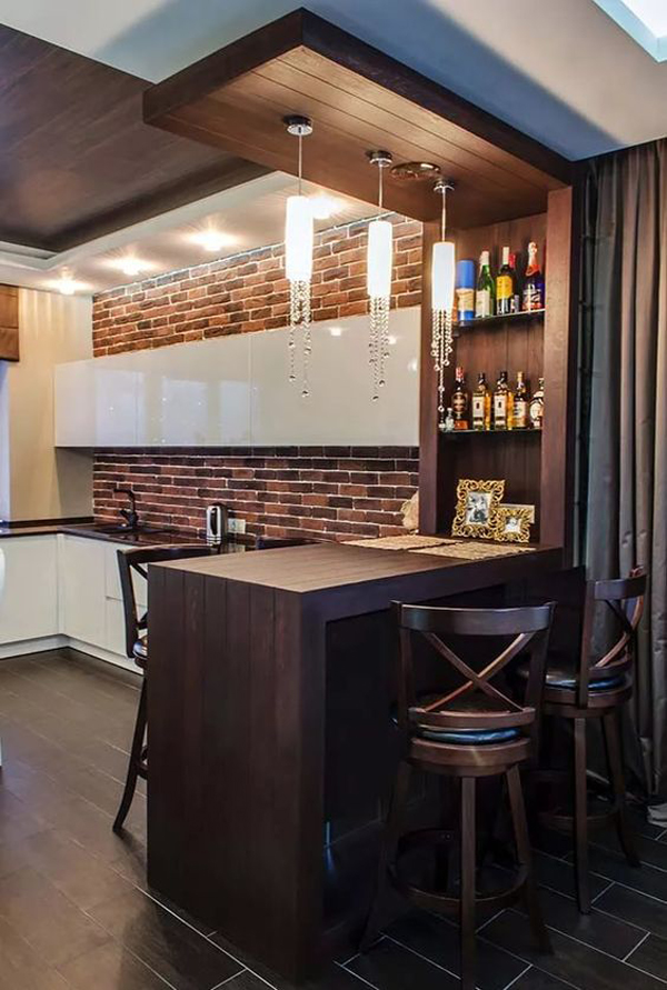cool-kitchen-home-bar-with-brick-wall