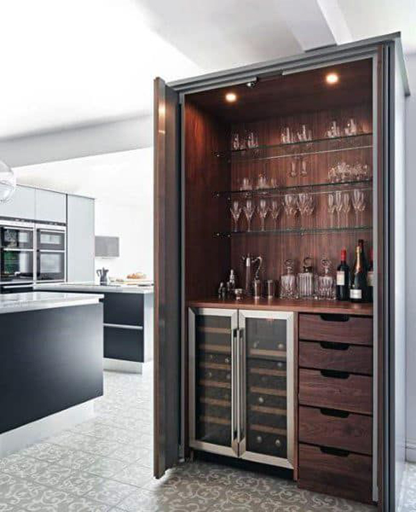 hidden-home-bar-design-in-the-kitchen