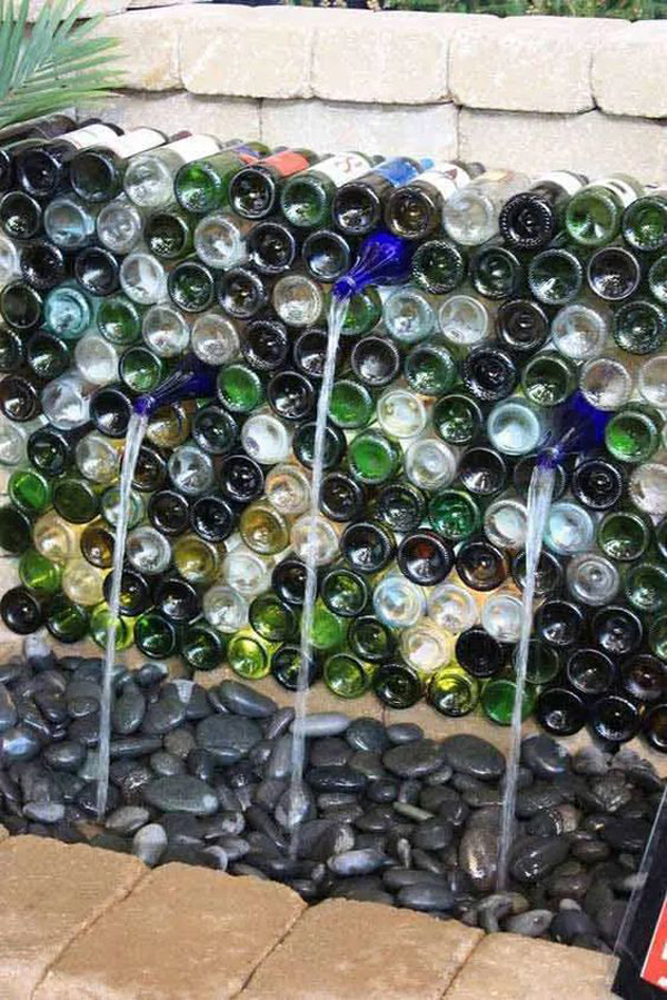 diy-glass-bottle-garden-with-water-feature