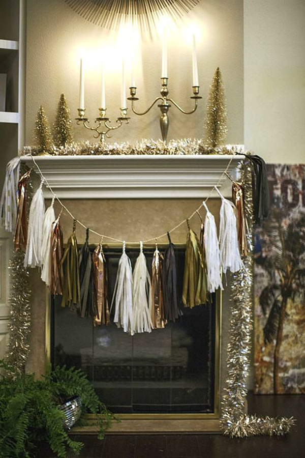 glam-new-year-mantel-decorations