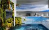 tropical-style-kitchen-with-wall-and-floor-mural