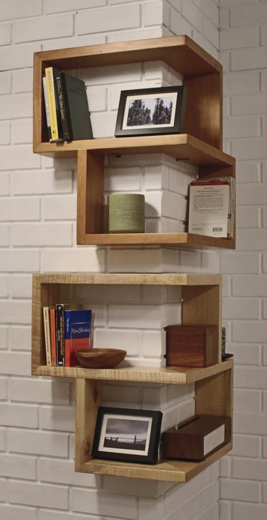 10 Unusual Corner Shelf Ideas That Most Functionality | HomeMydesign