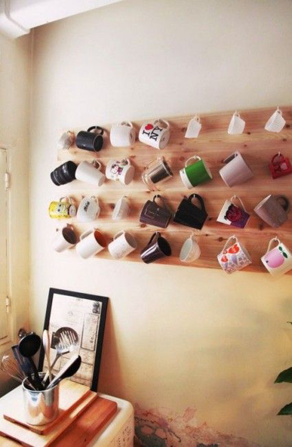 beautiful-wood-diy-coffee-mug-display-shelves