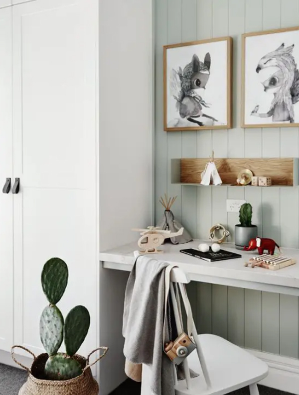 light-grey-built-in-home-office-nook-with-cactus-plants