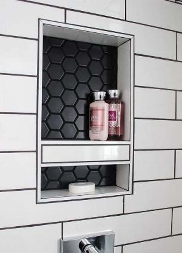 small-shower-niche-ideas-with-black-accents
