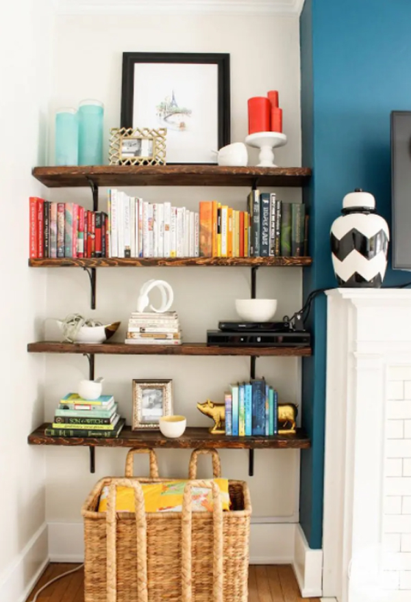 stylish-bookshelves-with-hide-wifi-router