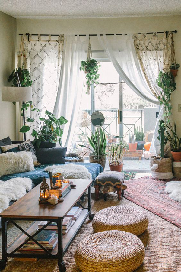 boho-curtain-living-room-decor