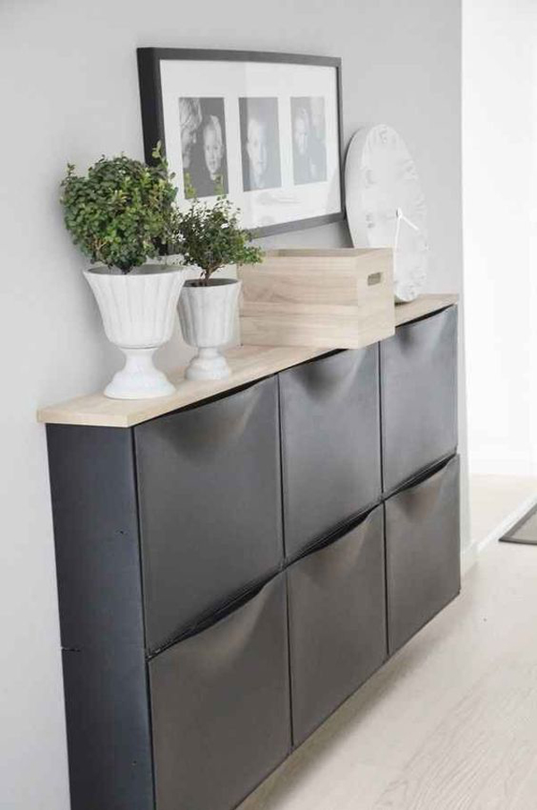 cool-black-ikea-trones-shoe-cabinet-with-display-ideas