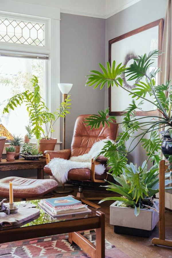 bohemian-reading-nook-with-indoor-plants