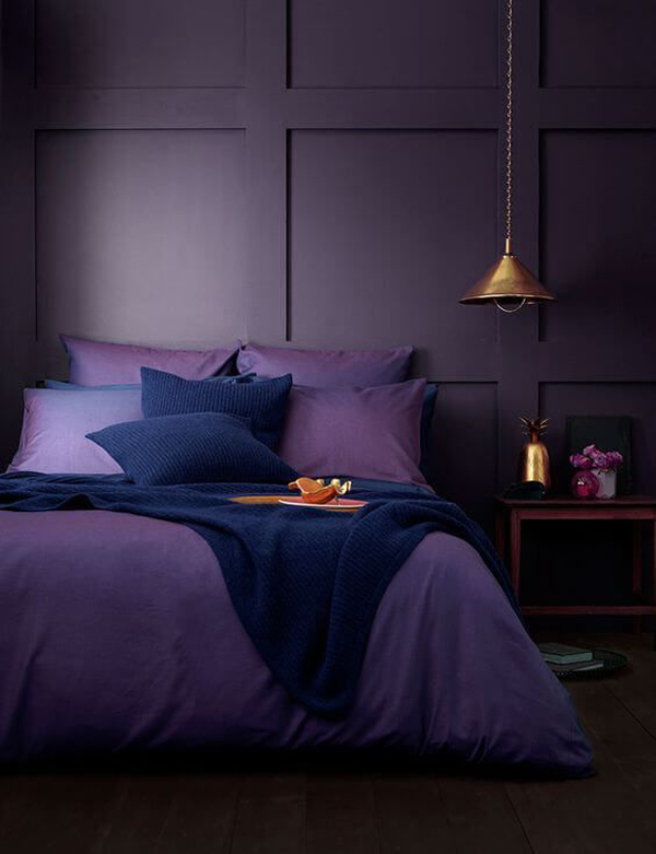 dark-purple-bedroom-with-wooden-wall
