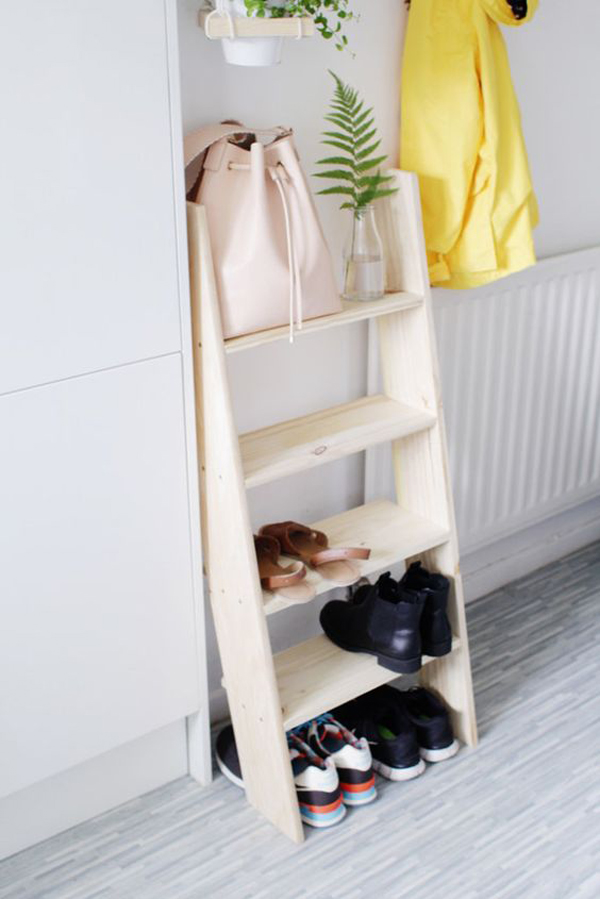 ladder-diy-shoe-racks