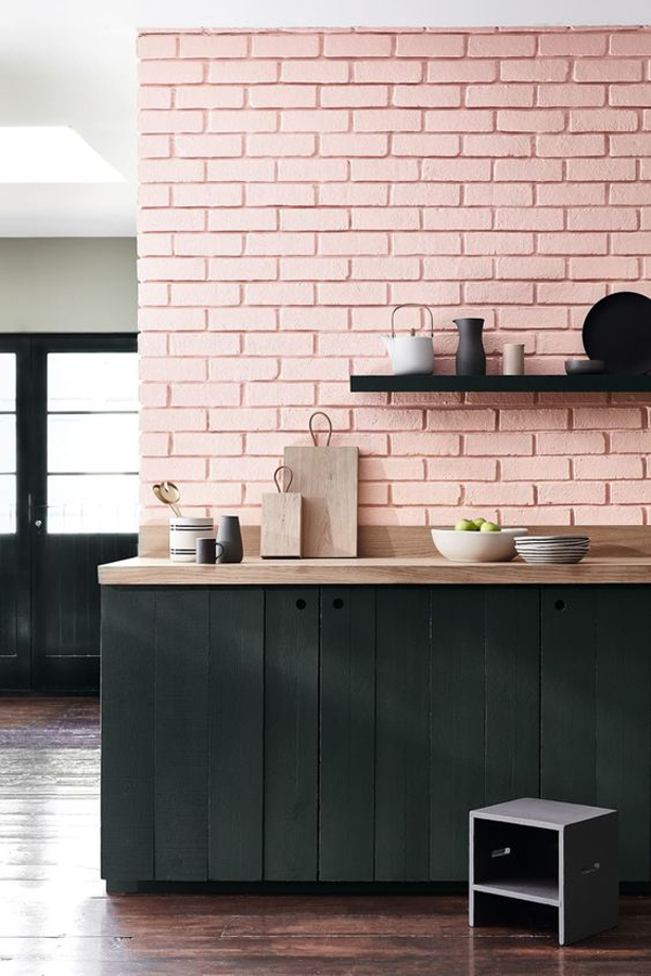 pastel-pink-kitchen-wall-with-brick-exposed