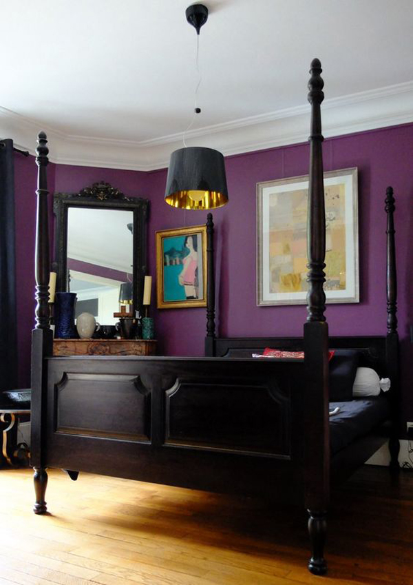 rustic-bold-purple-bedroom