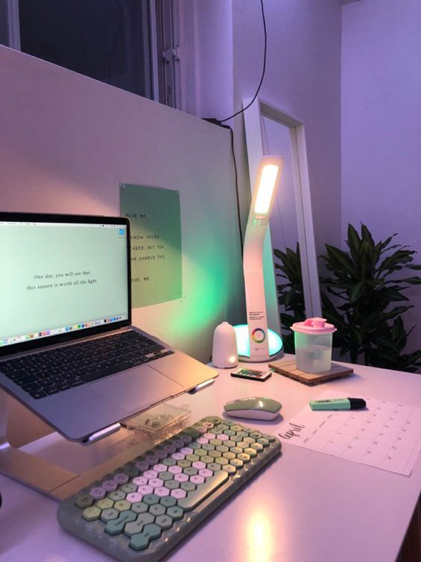 stylish-office-desk-organizer-neon-light