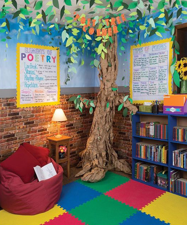 cool-classroom-decor-with-trees