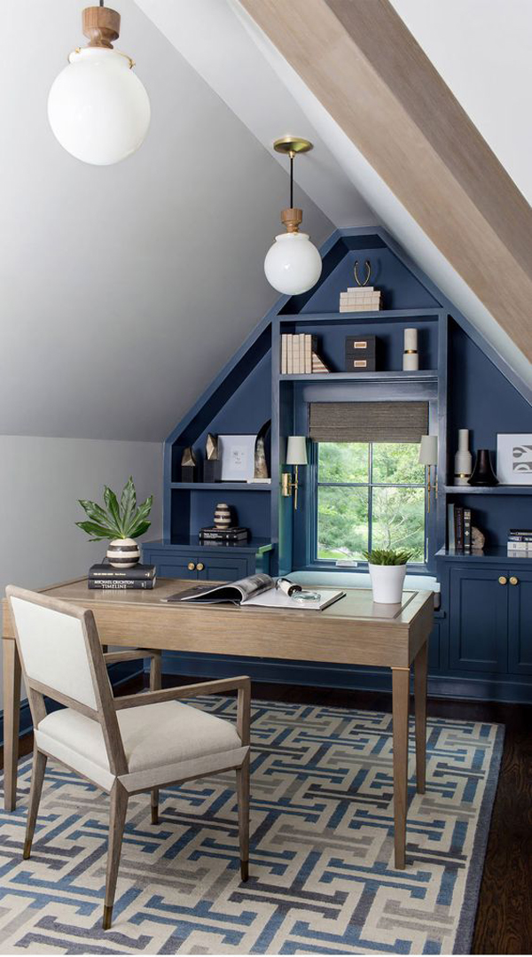 small-attic-home-office-design-with-blue-accent