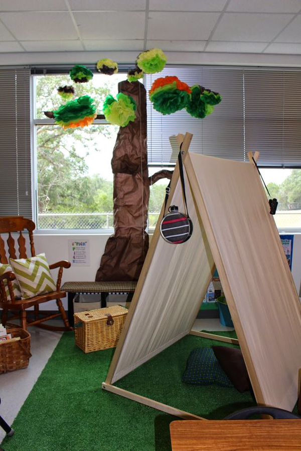 woodland-classroom-decor-with-trees
