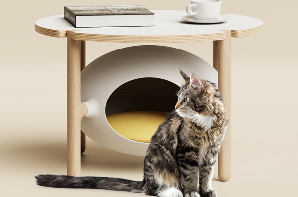 cozy-cat-bed-with-living-side-table