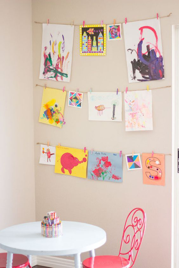 kids-art-wall-display