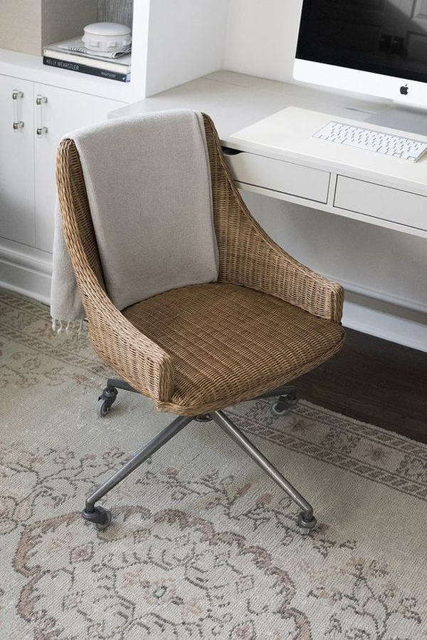 woven-desk-chair-with-blanket