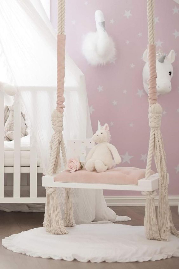 adorable-unicorn-kids-bedroom-with-swing