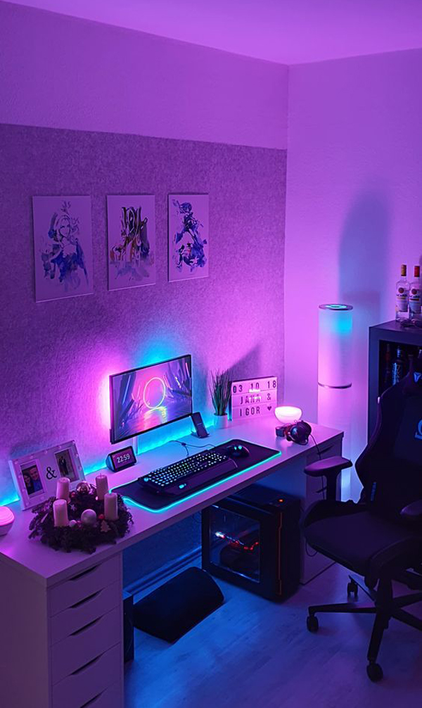 aestehtic-game-room-with-lighting-ideas