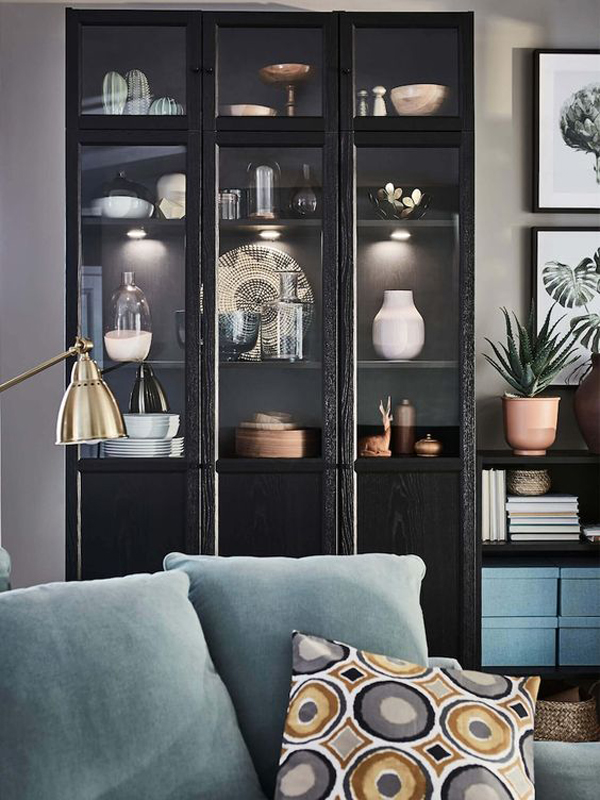black-display-cabinet-design-from-ikea