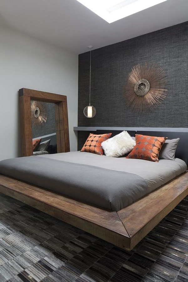 wooden-floating-bed-design-for-bachelor-pad
