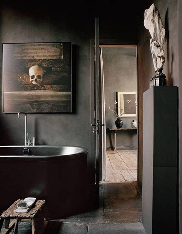20 Cool Halloween Bathroom Design With Gothic Style