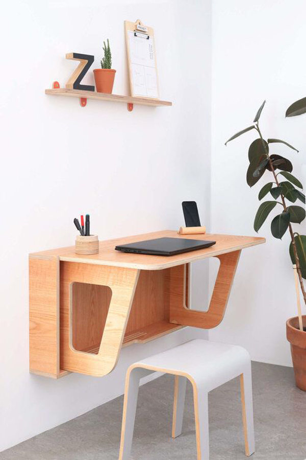 plywood-folding-office-desk-design