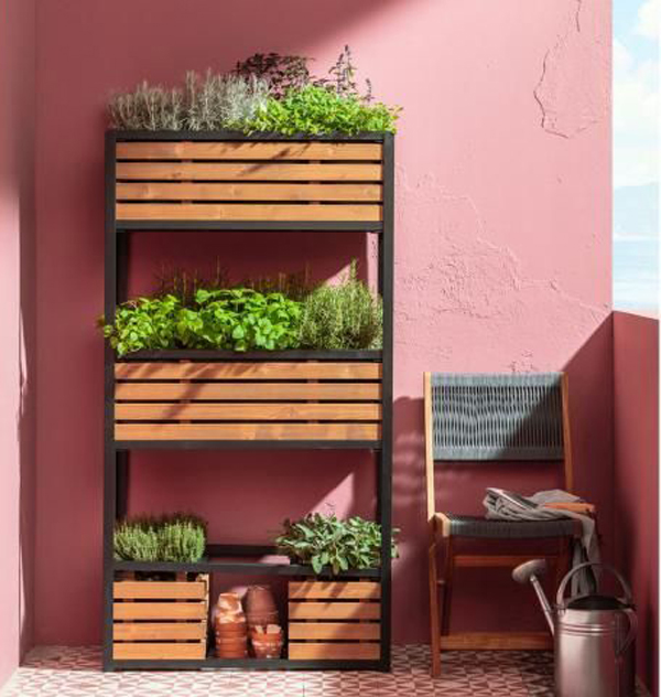 balcony-raised-bed-garden-with-three-rack