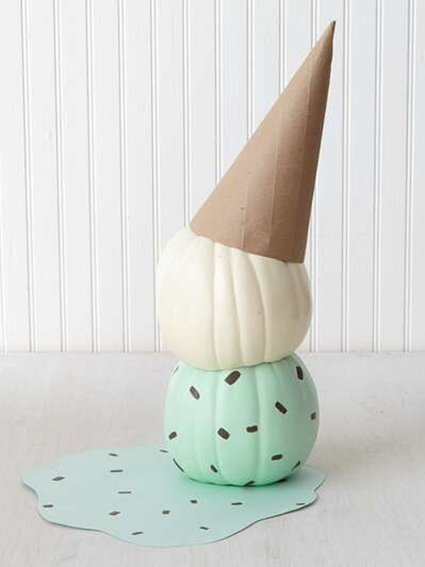 diy-ice-cream-cone-pumpkin-painting-ideas