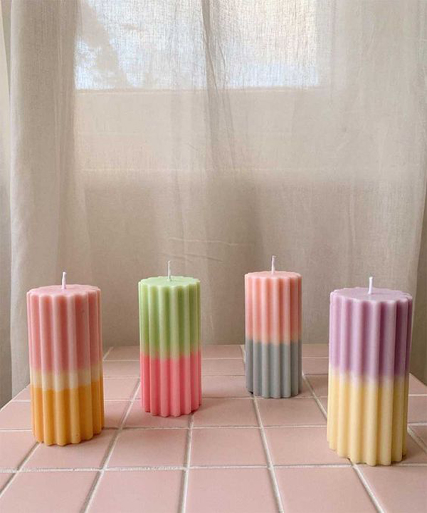 pastel-colorblock-candle-decor-ideas
