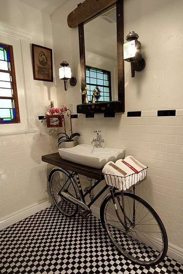 recyled-bicycle-ideas-for-bathroom-sink