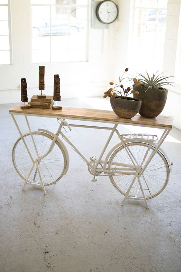 rustic-white-recycled-bicycle-display-shelf