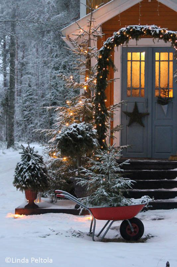 amazing-outdoor-small-christmas-tree-in-the-snow