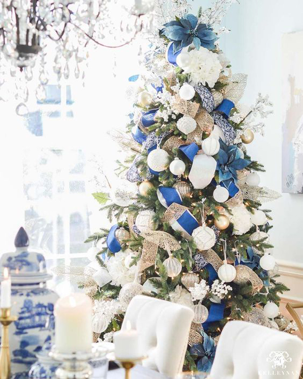 blue-christmas-tree-in-dining-room