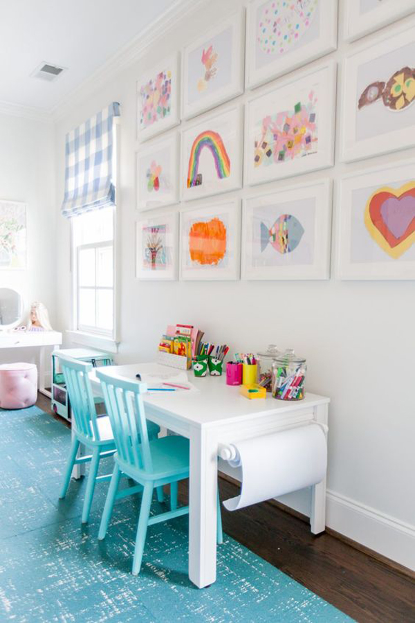 colorful-playroom-ideas-with-gallery-wall