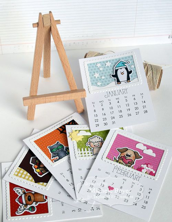 cute-calendar-design-with-mini-stand