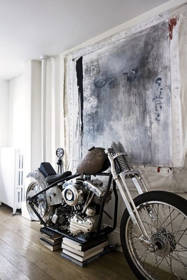 diy-motorcycle-display-with-books