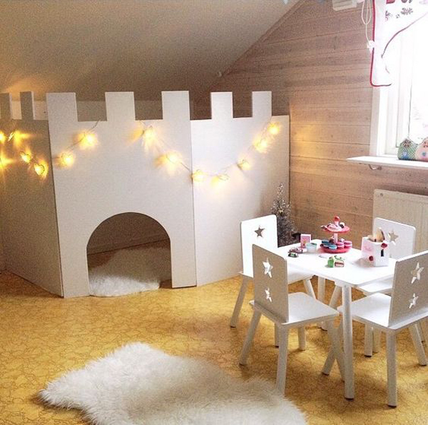 kids-playroom-ideas-with-cardboard-fort