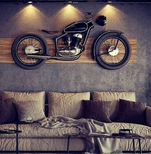 modern-motorcycle-wall-display-for-living-room